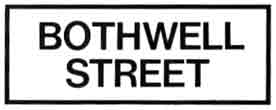 Bothwell Street sign